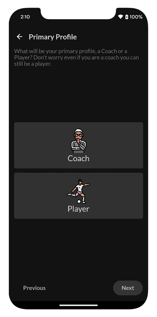 Select Your Preferred Role