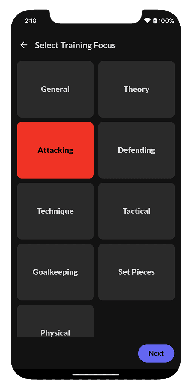 Plan Training Sessions